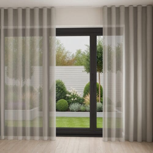 Stria Slate Wave Curtain