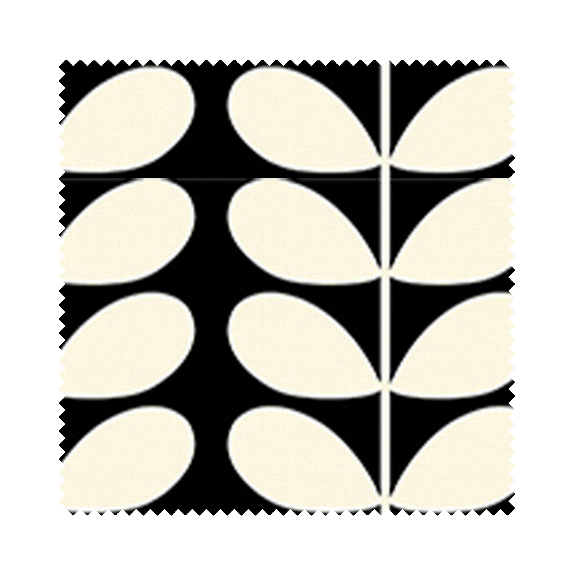 Orla Kiely Solid Stem Black Wave Curtain - Image 7