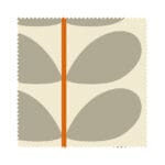 Orla Kiely Two Colour Stem Warm Grey Wave Curtain