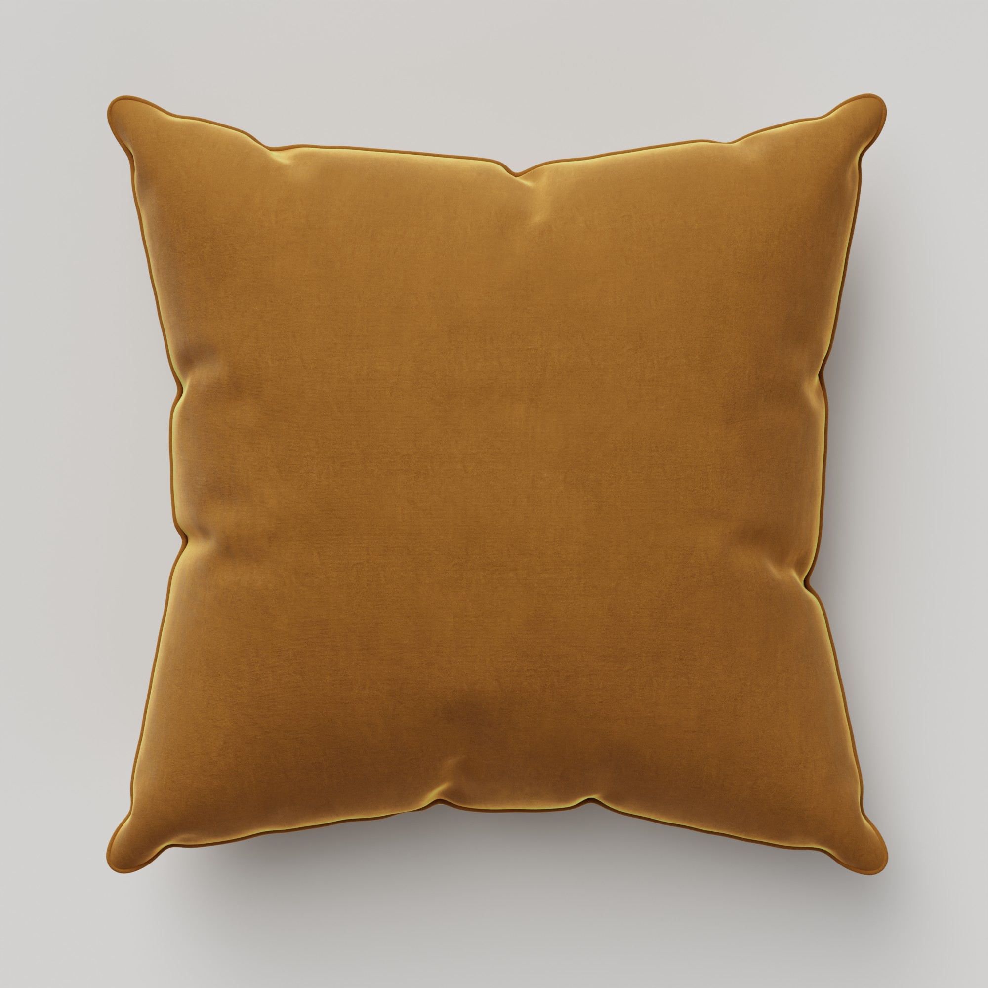 Bogota Velvet Saffron Cushion - Image 2