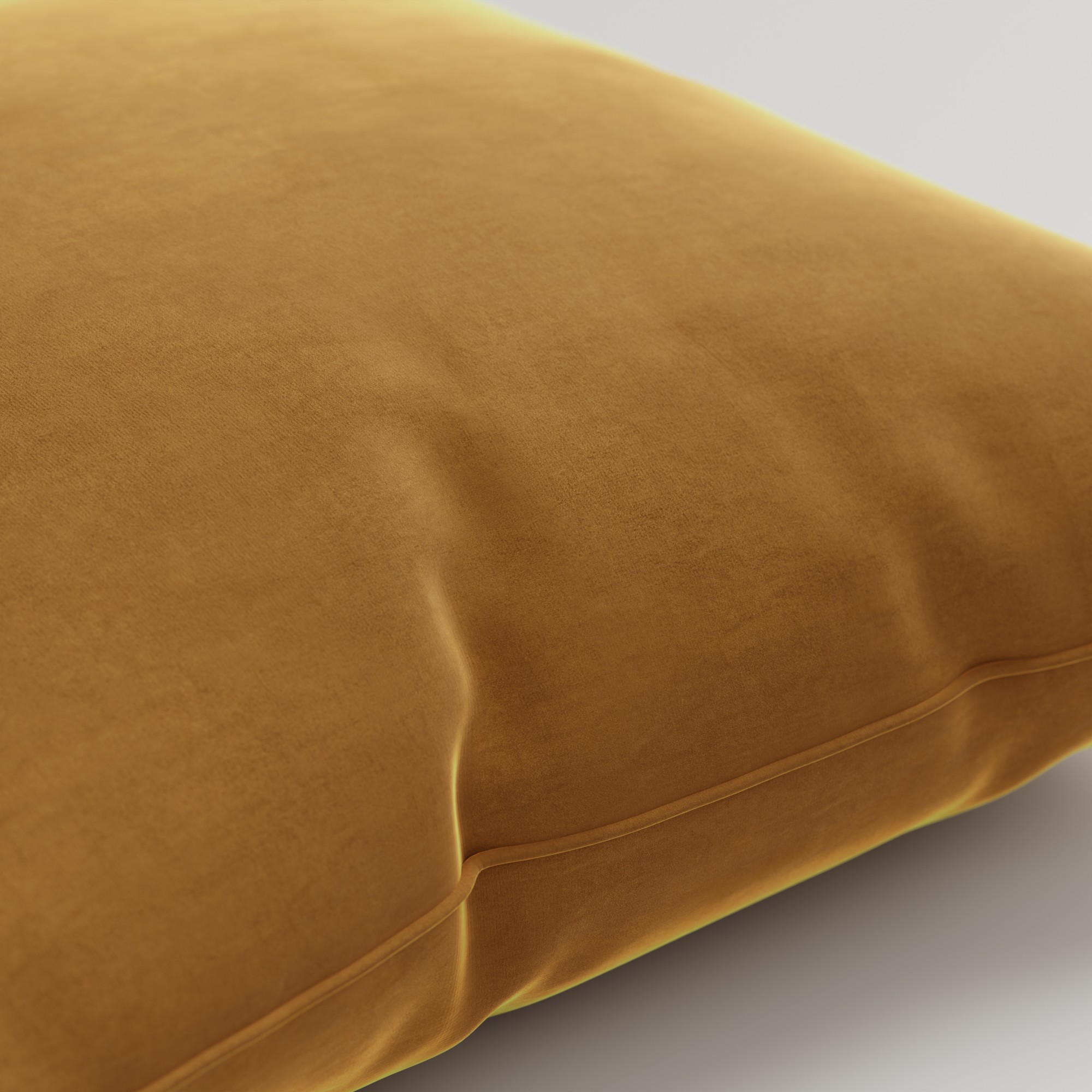 Bogota Velvet Saffron Cushion - Image 3