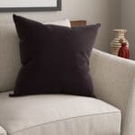 Bogota Velvet Aubergine Cushion