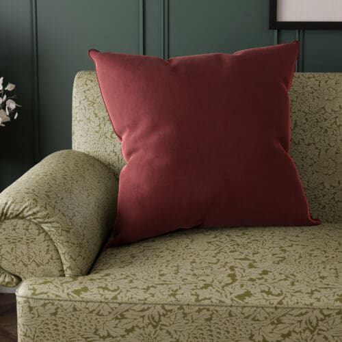 Bogota Velvet Crimson Cushion