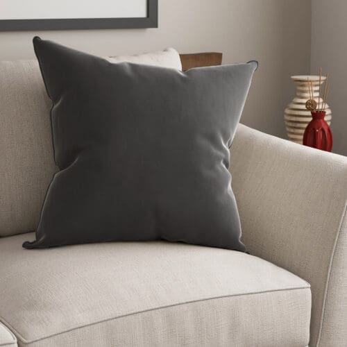 Bogota Velvet Slate Cushion
