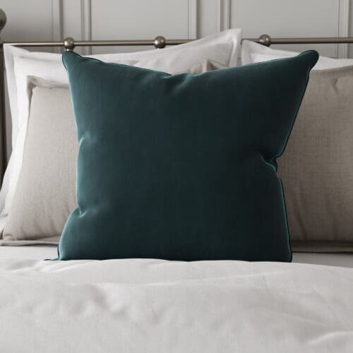Bogota Velvet Peacock Cushion