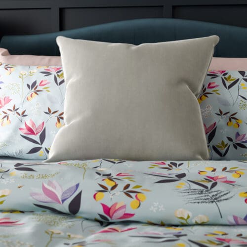 Bogota Velvet Sesame Cushion