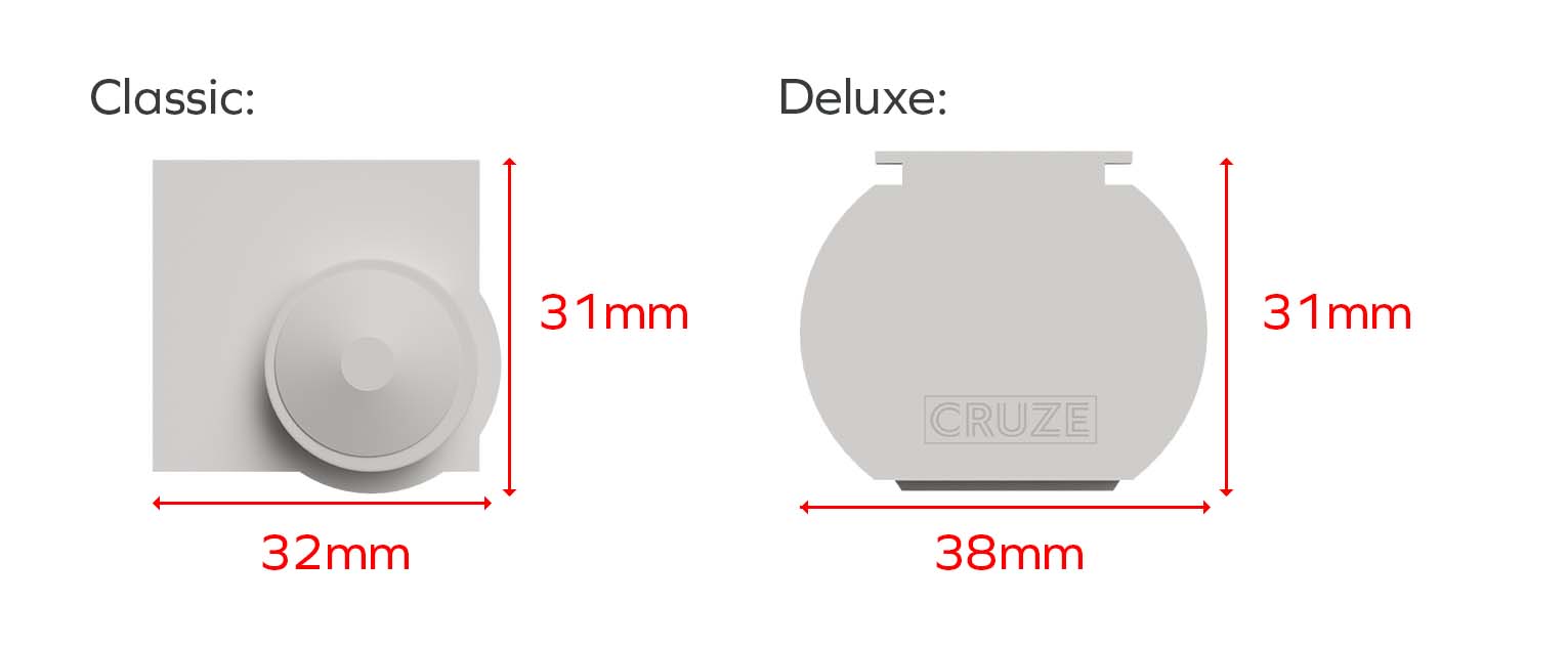 Vertical Blind headrail dimensions