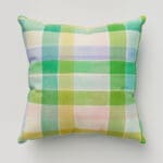Bluebellgray Cabin Check Green Multi Cushion