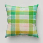 Bluebellgray Cabin Check Green Multi Cushion
