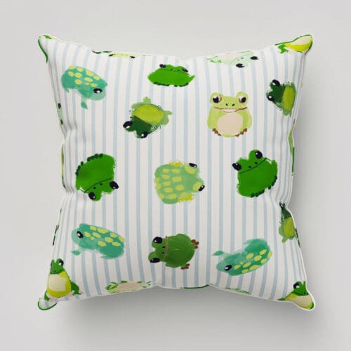 Wee Blue Bell Little Frogs Pond Cushion