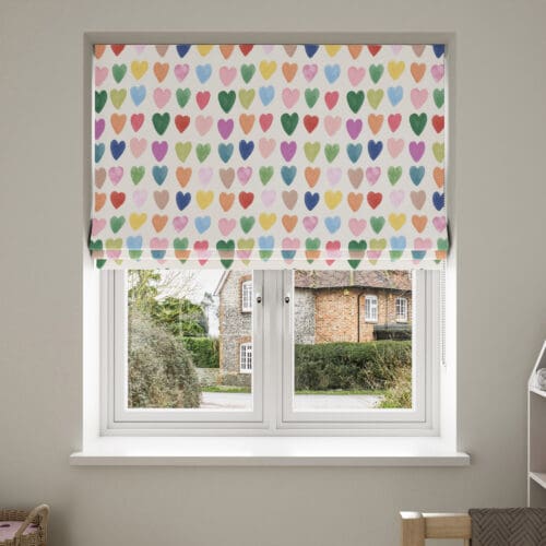 Wee Blue Bell Love Hearts Multi No Drill