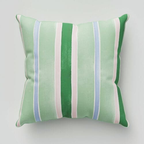 Bluebellgray Seaside Stripe Seaglass Cushion