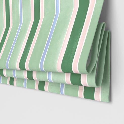 Bluebellgray Seaside Stripe Seaglass Motorised
