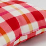 Wee Blue Bell Strawberry Jam Check Red Pink Cushion