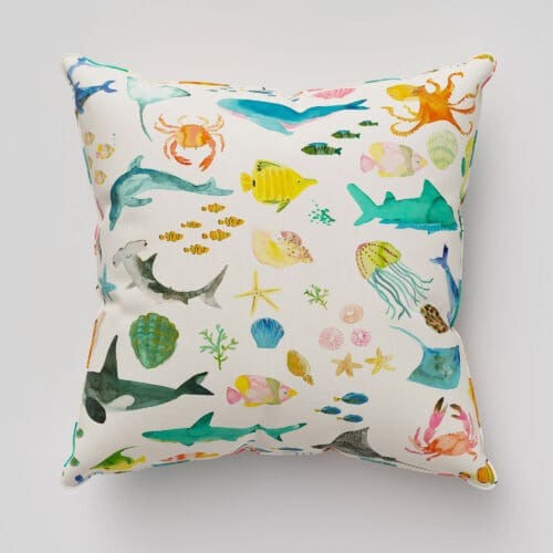 Wee Blue Bell Under The Sea Multi Cushion