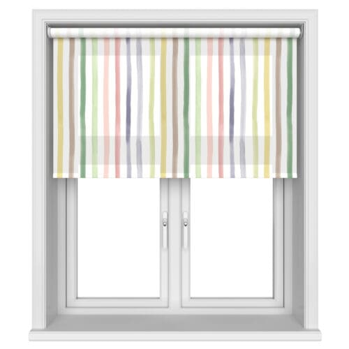 Bluebellgray Watercolour Stripe Tetbury Motorised