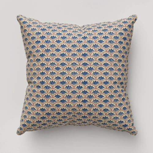 Land & Shore Dawn Blue Red Cushion
