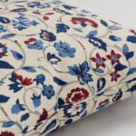 Land & Shore Esther Blue Red Cushion