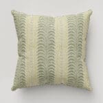 Land & Shore Fintra Stripe Green Cushion