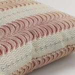 Land & Shore Fintra Stripe Red Blue Cushion