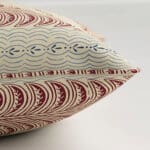 Land & Shore Fintra Stripe Red Blue Cushion