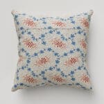 Land & Shore Lorie Blue Red Cushion