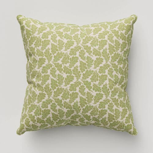 Land & Shore Oak Leaf Green Cushion