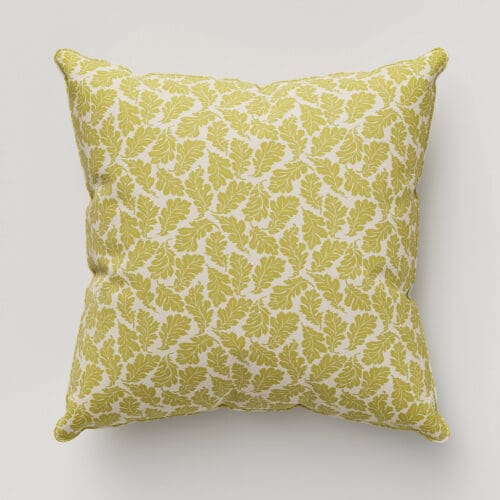 Land & Shore Oak Leaf Ochre Cushion