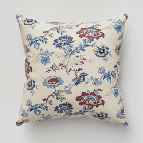 Land & Shore Orchard Blue Red Cushion