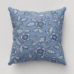 Land & Shore River Blue Red Cushion
