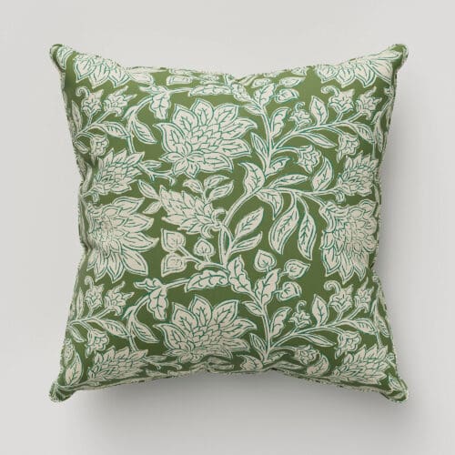 Land & Shore Rowallane Green Cushion