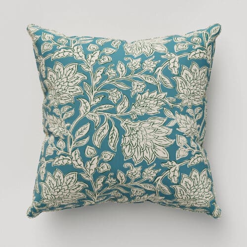 Land & Shore Rowallane Teal Cushion