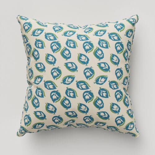 Land & Shore Seedling Teal Cushion