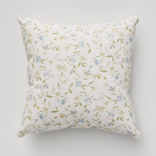 Historic Royal Palaces Royal Court Floral Duck Egg Cushion