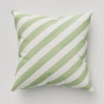 Historic Royal Palaces Tudor Stripe Green Cushion