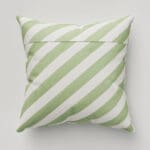 Historic Royal Palaces Tudor Stripe Green Cushion