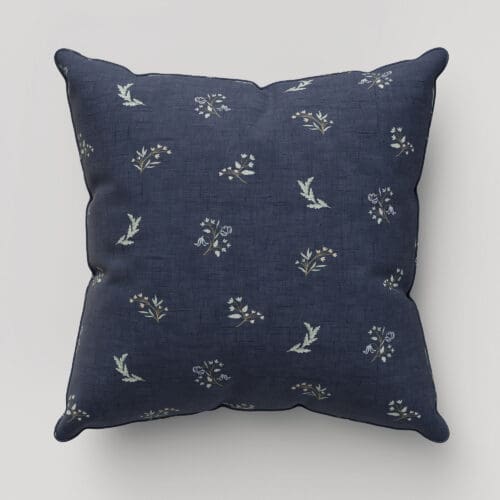 Historic Royal Palaces Victoria Sprigs Midnight Cushion