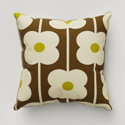 Orla Kiely Abacus Flower Conker Cushion