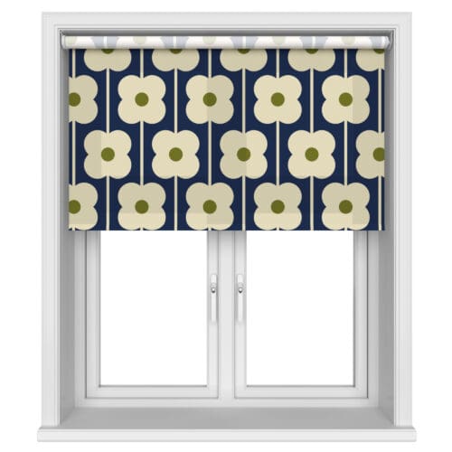 Orla Kiely Abacus Flower Navy Motorised