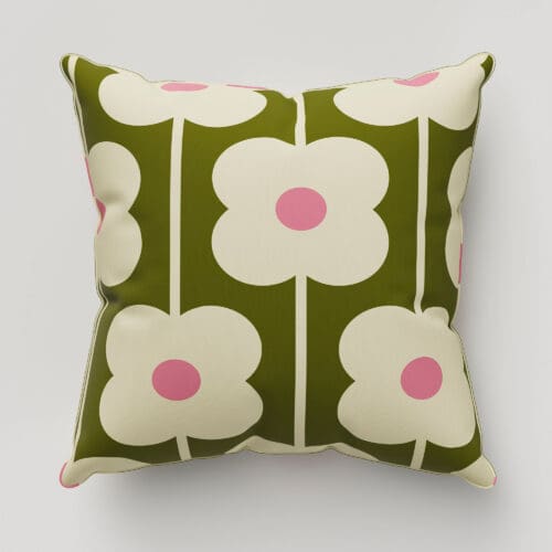 Orla Kiely Abacus Flower Seagrass Cushion