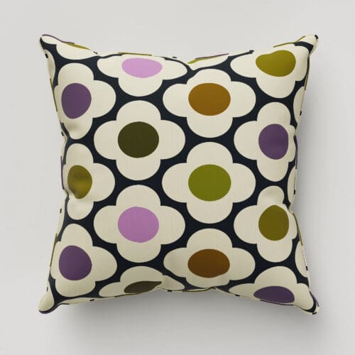 Orla Kiely Spot Flower Multi Mauve Cushion