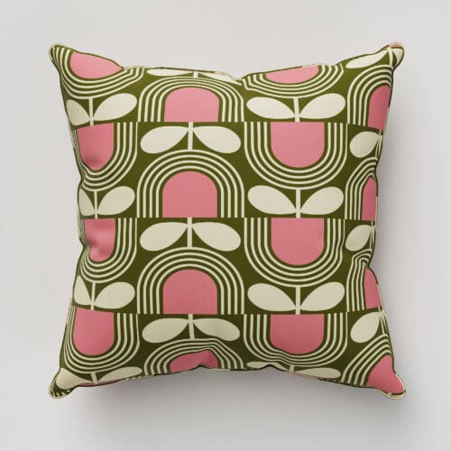 Orla Kiely Striped Tulip Pickel Cushion