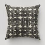 Orla Kiely Textured Flower Charcoal Cushion