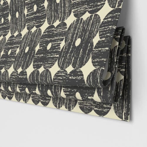 Orla Kiely Textured Flower Charcoal