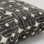 Orla Kiely Textured Flower Charcoal Cushion
