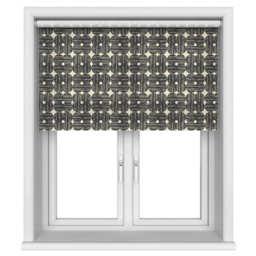TwistFit Orla Kiely Textured Flower Charcoal Motorised