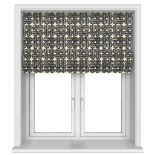Orla Kiely Textured Flower Charcoal No Drill