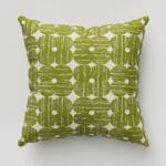 Orla Kiely Textured Flower Olive Cushion