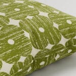 Orla Kiely Textured Flower Olive Cushion