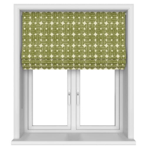Orla Kiely Textured Flower Olive No Drill